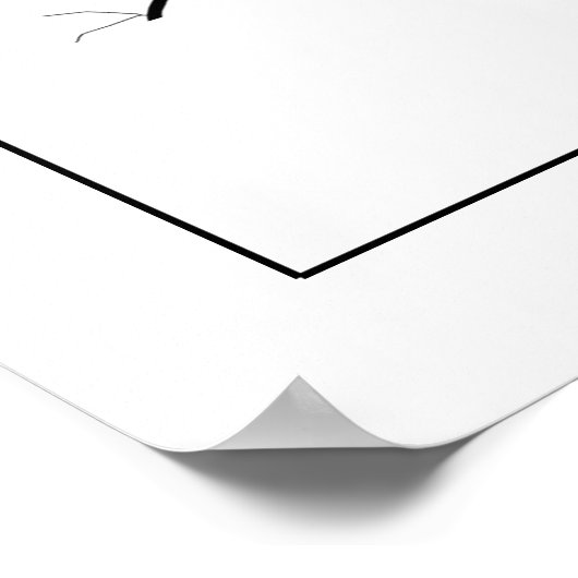 Mapa Da Cidade Viseu Estilo Linha Clássico ポスター (角)