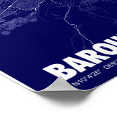 Mapa de Barquisimeto – ベネズエラシティマップ ポスター (角)