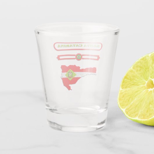 MAPA DE SANTA CATARINA. SAMER BRASIL ショットグラス (裏面)