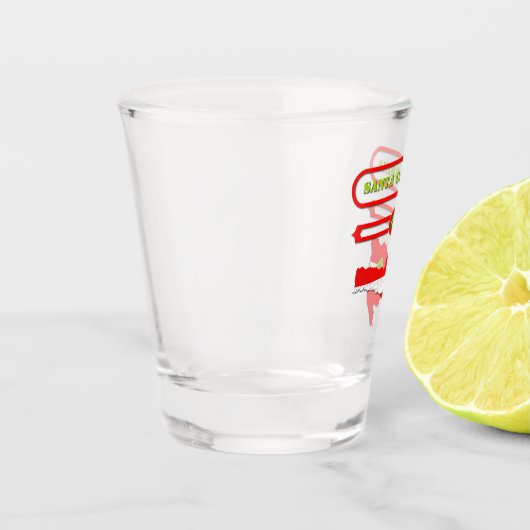 MAPA DE SANTA CATARINA. SAMER BRASIL ショットグラス (左)