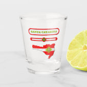 MAPA DE SANTA CATARINA. SAMER BRASIL ショットグラス (正面)