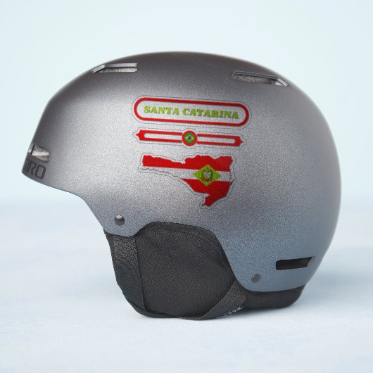 MAPA DE SANTA CATARINA. SAMER BRASIL シール (ヘルメット側面)