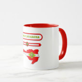 MAPA DE SANTA CATARINA. SAMER BRASIL マグカップ (正面右)