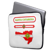 MAPA DE SANTA CATARINA. SAMER BRASIL ラップトップスリーブ (正面左)