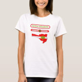 MAPA DE SANTA CATARINA. SAMER BRASIL Tシャツ (正面)