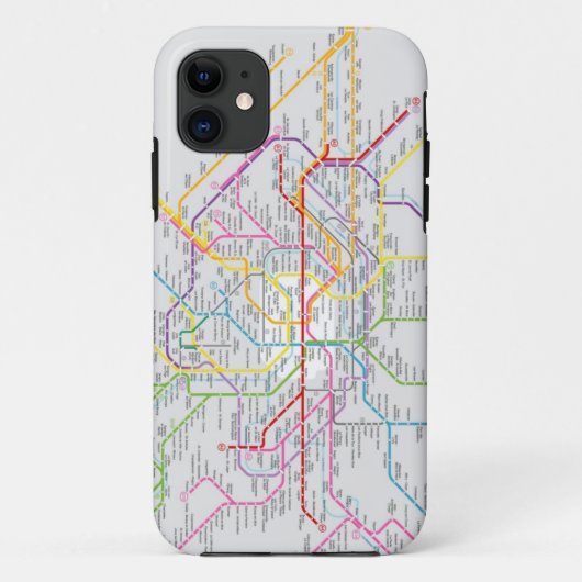 Mapa do Metrô de Paris - Capa de iPhone 5 Case-Mate iPhoneケース (裏面)