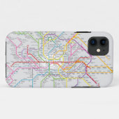 Mapa do Metrô de Paris - Capa de iPhone 5 Case-Mate iPhoneケース (裏面(横))
