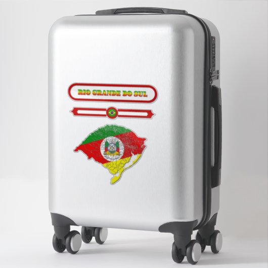 MAPA DO RIO GRANDE DO SUL. SAMER BRASIL シール (スーツケース)