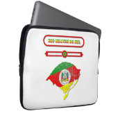 MAPA DO RIO GRANDE DO SUL. SAMER BRASIL ラップトップスリーブ (正面右)