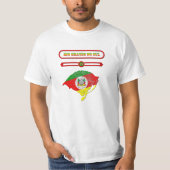MAPA DO RIO GRANDE DO SUL. SAMER BRASIL Tシャツ (正面)