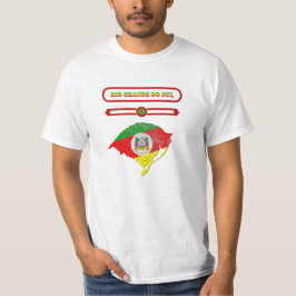 MAPA DO RIO GRANDE DO SUL. SAMER BRASIL Tシャツ