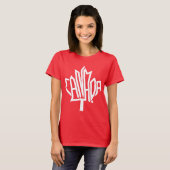 Maple CANADA TEXT FLAG LOGO BY MASANSER PIXELAT Tシャツ (正面フル)