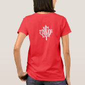 Maple CANADA TEXT FLAG LOGO BY MASANSER PIXELAT Tシャツ (裏面)