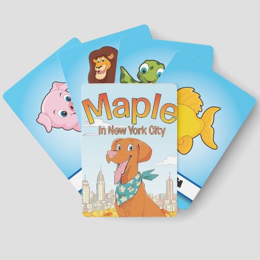 Maple in New York Cityカードのデッキ トランプ (裏面)