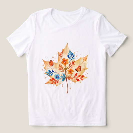 Maple leaf トライブレンドＴシャツ (デザイン正面)