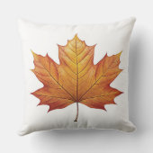 Maple Leaf Autumn Pillow クッション (裏面)