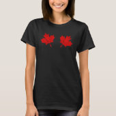Maple leaf bikini bra Canadian leaf Canada costume Tシャツ (正面)