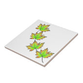 Maple Leaf, fall leaves, Autumn colors タイル (側面)