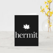 Maple leaf introvert – nature hermit quiet life カード (黄色い花)