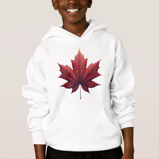 Maple Leaf Kids Hoodie, Apparel, Fall Clothing (正面)