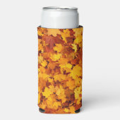 Maple Leaf Pattern-25877 スリム缶クーラー (Seltzer正面)