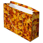 Maple Leaf Pattern-25877 ラージペーパーバッグ (裏面アングル)