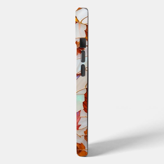 Maple Leaf Stained Glass iPhone Case Case-Mate iPhoneケース (裏面 / 左)