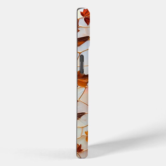 Maple Leaf Stained Glass iPhone Case Case-Mate iPhoneケース (裏面 / 右)