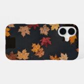 Maple Leaves Pattern Fall Phone Case iPhone 16ケース (裏面横)
