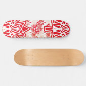 MAPLE MADE WITH TRIANGLES CANADA FLAG BY MASANSER スケートボード (横)