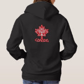 MAPLE MADE WITH TRIANGLES CANADA FLAG BY MASANSER パーカ (裏面)