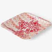 MAPLE MADE WITH TRIANGLES CANADA FLAG BY MASANSER ペーパープレート (傾斜あり)