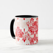 MAPLE MADE WITH TRIANGLES CANADA FLAG BY MASANSER マグカップ (正面左)