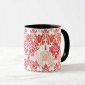 MAPLE MADE WITH TRIANGLES CANADA FLAG BY MASANSER マグカップ (正面右)