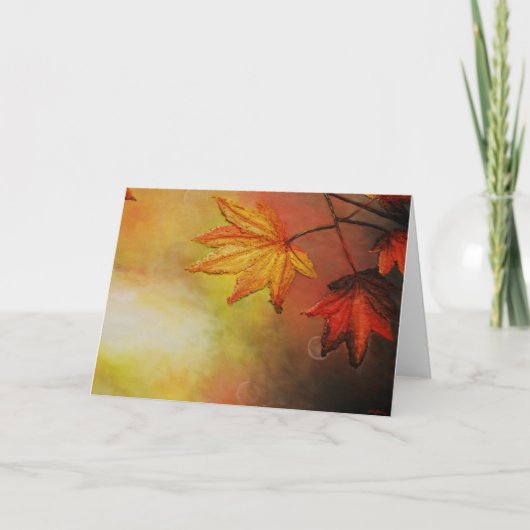 Maple Morn Greeting Cards by Artist Alison Galvan カード (正面)