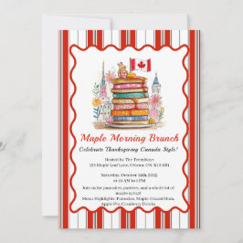 Maple Morning Brunch | 3D Dollhouse Pancake  招待状