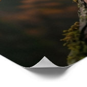 Maple Owl Autumn Glow ポスター (角)