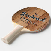 Maple Rough Cut Retro Family Name & Year 卓球ラケット (正面アングル)