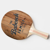 Maple Rough Cut Retro Family Name & Year 卓球ラケット (横)