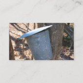 Maple Shrip SAP Bucket on Tree名刺 名刺 (裏面)