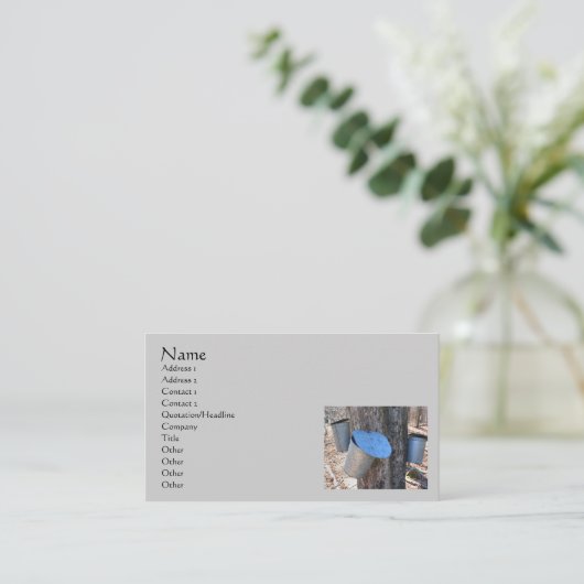 Maple Srip SAP Buckets名刺 名刺 (スタンド正面)