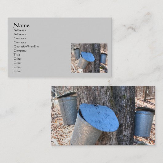 Maple Srip SAP Buckets名刺 名刺 (正面/裏面)