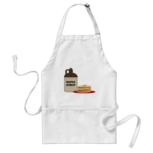 Maple Syrup And Pancakes Apron スタンダードエプロン (正面)