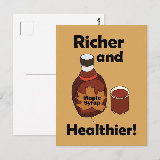 Maple Syrup Richer And Healthier ポストカード (正面/裏面)
