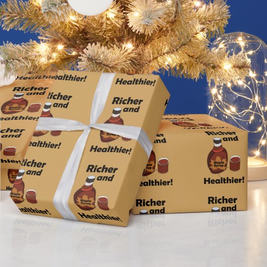 Maple Syrup Richer And Healthier ラッピングペーパー (クリスマス)