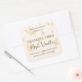 Maple Vanilla | エレガントな秋のソイキャンドルラベル スクエアシール (封筒)
