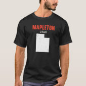 Mapleton Utah USA州アメリカトラベルウータハン Tシャツ (正面)