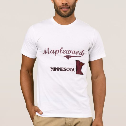 Maplewoodのミネソタ都市クラシック Tシャツ (正面)