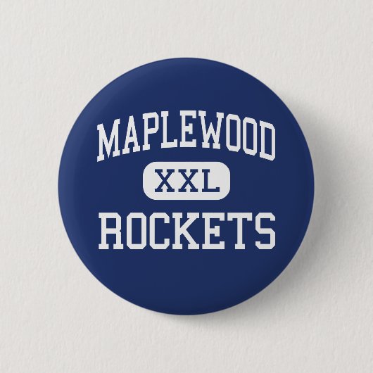 Maplewood -ロケット-高等学校- Cortlandオハイオ州 缶バッジ (正面)