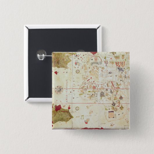 Mappa Mundi 1502年 缶バッジ (正面&裏面)